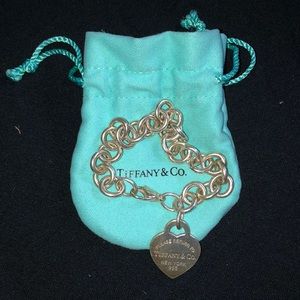 used Tiffany & Co. charm bracelet with pouch